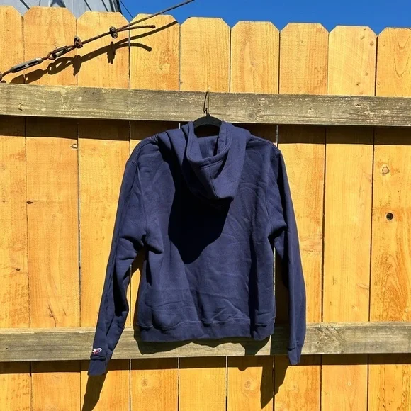 VIRGINIA HOODED SWEATSHIRT. SIZE L 12/14 sequin blue - Picture 6 of 6